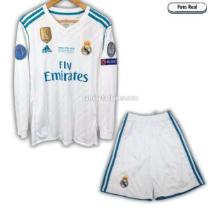 REAL MADRID 2017/18 (KIT DE NIÑOS) MANGA LARGA